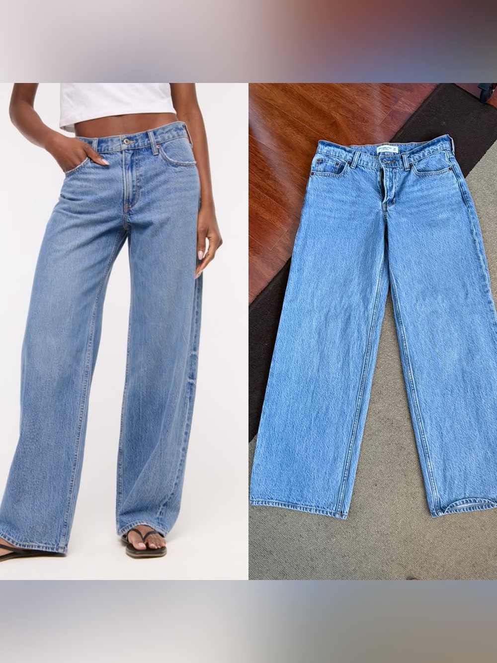 Abercrombie & Fitch Low Rise Ultra Loose Jeans